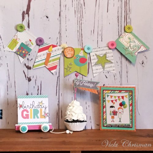 Child's Party Decor Ensemble using 3D Foam Shapes and Adhesive Dots by Vicki Chrisman for Scrapbook Adhesives by 3L