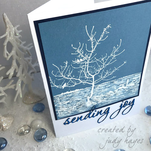 Sending Joy Card with 3D Foam Creative Embellishment Kit Image2 by Judy Hayes for Scrapbook Adhesives by 3L