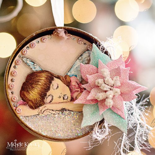 Dimensional Vintage Ornament using Crafty Foam Tape by Michele Kovack for Scrapbook Adhesives by 3L