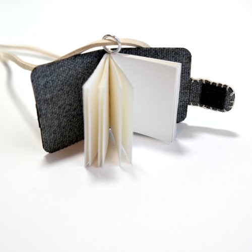 Mini Book Neckalce Inside Pages by Dana Tatar