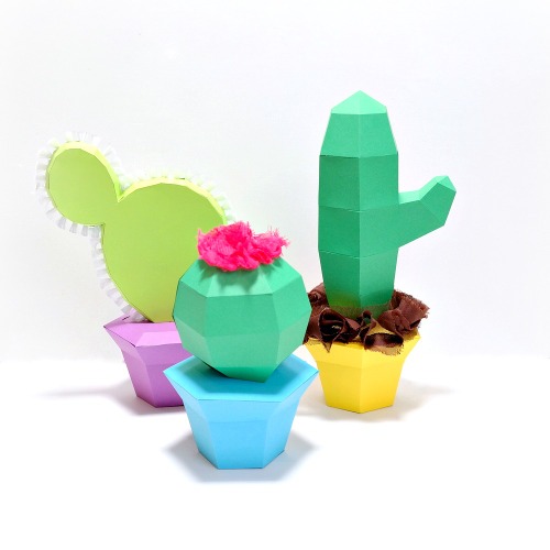 Paper Cactus Trio tutorial by Dana Tatar for Scrapbook Adhesives by 3L