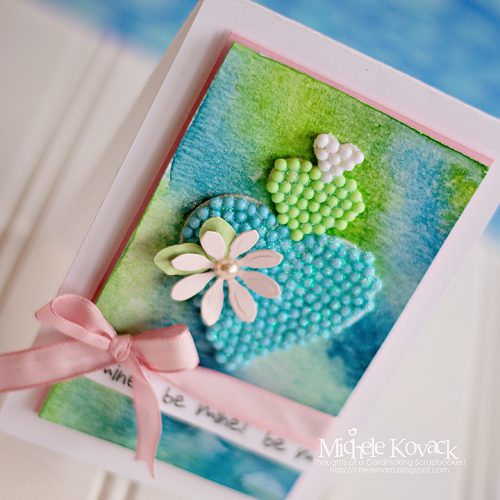 Creating Heartful Texture to Cards by Michele Kovack for Scrapbook Adhesives by 3L