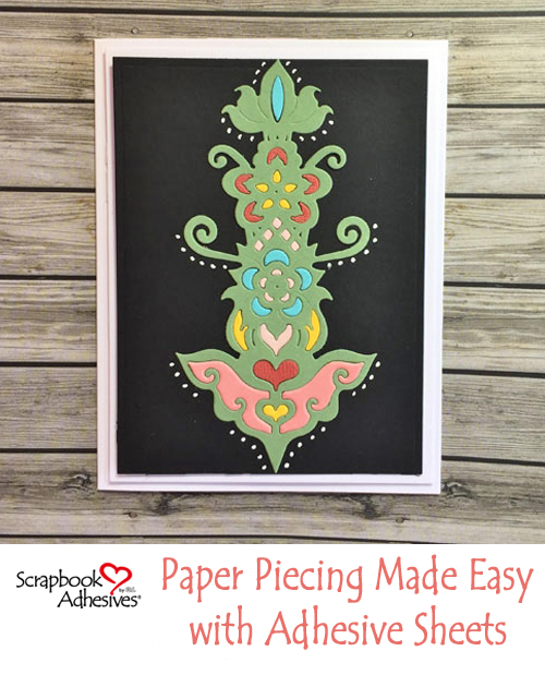 Paper Piecing Made Easy with Adhesive Sheets by Christine Emberson for Scrapbook Adhesives by 3L Pinterest