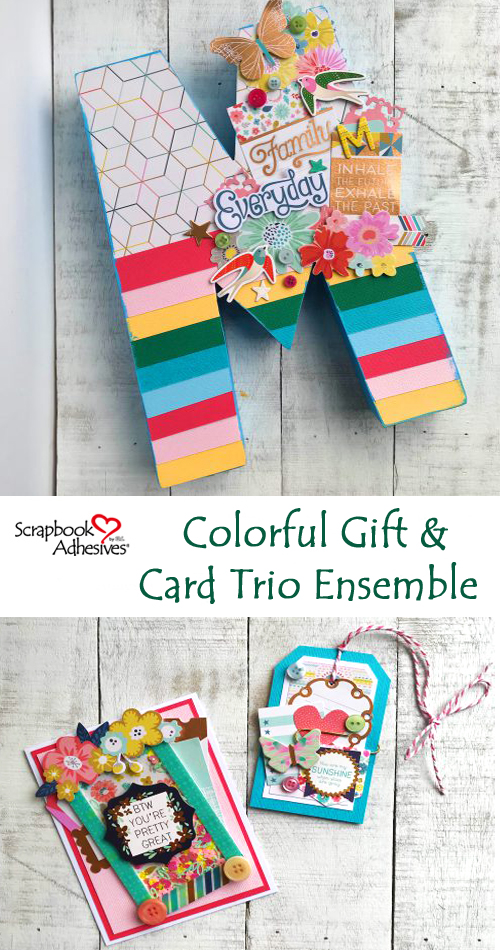 Colorful Gift and Cards Trio by Latrice Murphy for Scrapbook Adhesives by 3L Pinterest