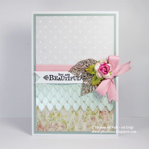 Gorgeous Layered Elegant Card by Yvonne van de Grijp for Scrapbook Adhesives by 3L