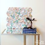 3D Hexagon Origami Wall Art using Map Patterned Paper by Dana Tatar