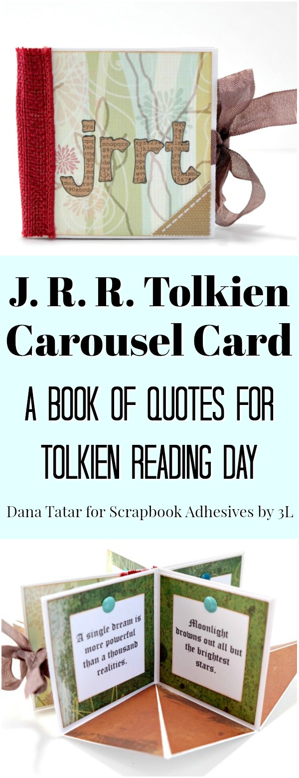 J. R. R. Tolkien Carousel Card Quote Book by Dana Tatar for Scrapbook Adhesives by 3L