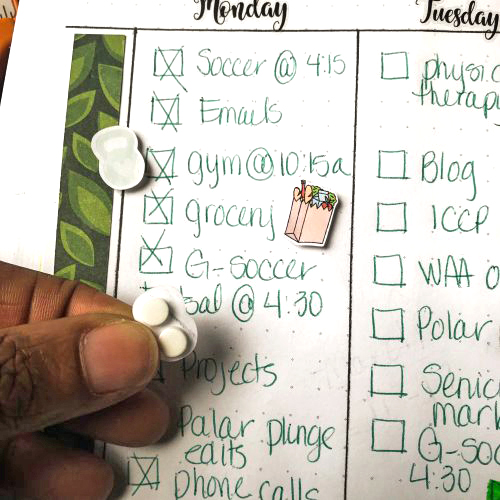 Monochromatic Weekly Bullet Journal Spread by Latrice Murphy for Scrapbook Adhesives by 3L