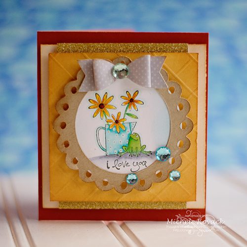 Sweet Spring Card with Sparkle and Dimension by Michele Kovack for Scrapbook Adhesives by 3L