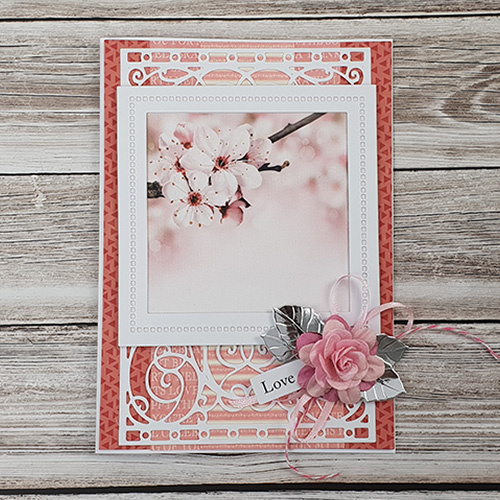 Delicate Die Cut Card using Adhesive Sheets by Christine Emberson for Scrapbook Adhesives by 3L