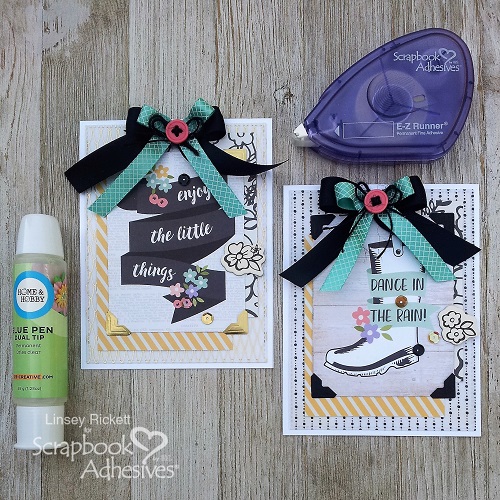 Spring Bliss Cards with Vellum by Linsey Rickett for Scrapbook Adhesives by 3L 