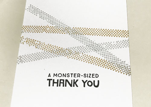 Monster of a Thank You Card by Yvonne van de Grijp for Scrapbook Adhesives by 3L Blog