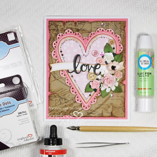 Building Layers of Love by Yvonne van de Grijp for Scrapbook Adhesives by 3L