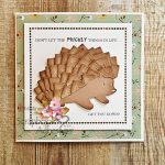 Hedgehog Card using Creative Photo Corners by Christine Emberson