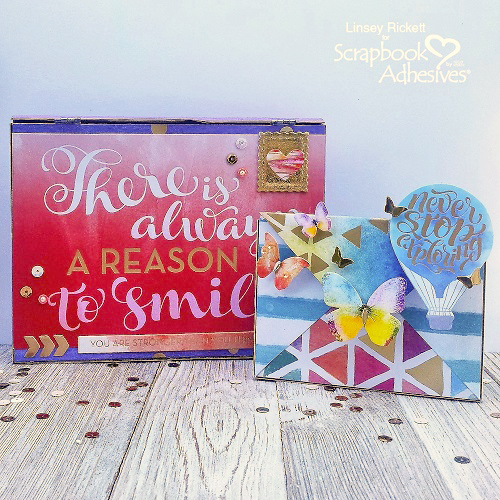 Sparkling Altered Metal Envelopes by Linsey Rickett for Scrapbook Adhesives by 3L