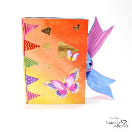 Sparkling Color Washed Mini Album by Dana Tatar for Scrapbook Adhesives by 3L