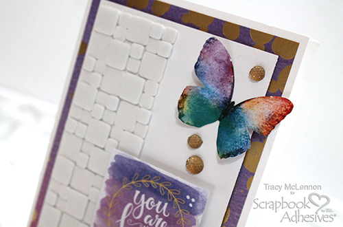 Mosaic Card Using 3D Foam Squares by Tracy McLennon for Scrapbook Adhesives by 3L