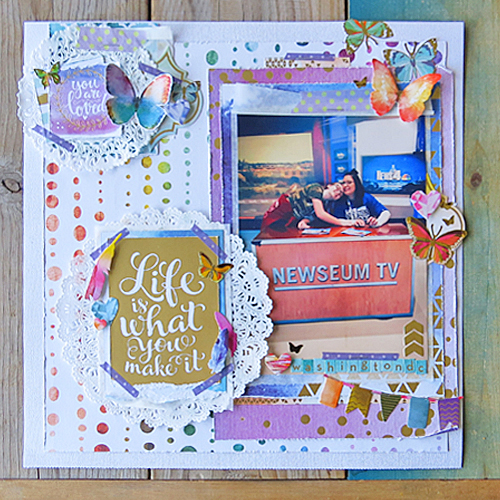 Life is what You Make It Scrapbook Page by Shannon Morgan for Scrapbook Adhesives by 3L