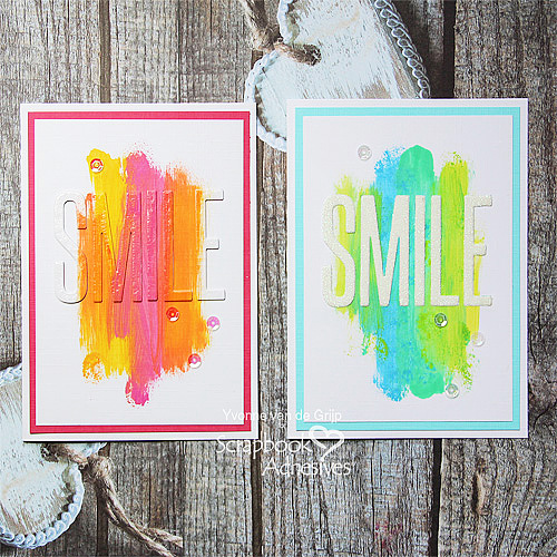 CAS Cards with a Smile and 3D Creative Sheets by Yvonne van de Grijp for Scrapbook Adhesives by 3L