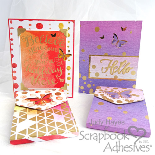 Sparkle Butterfly Notepad and Card Set by Judy Hayes for Scrapbook Adhesives by 3L