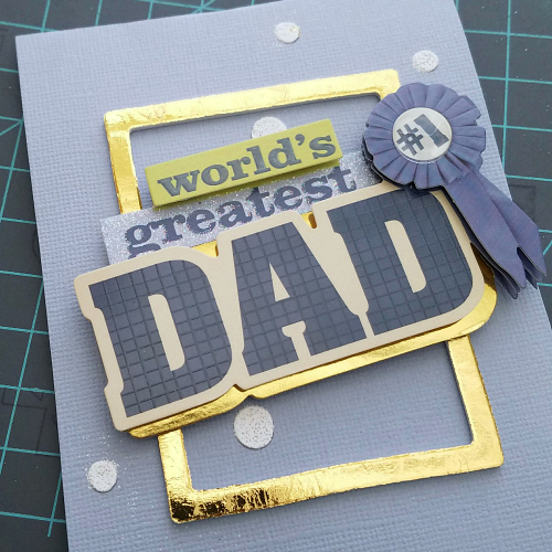 Gold Foil Father's Day Card Tutorial by Christine Meyer for Scrapbook Adhesives by 3L