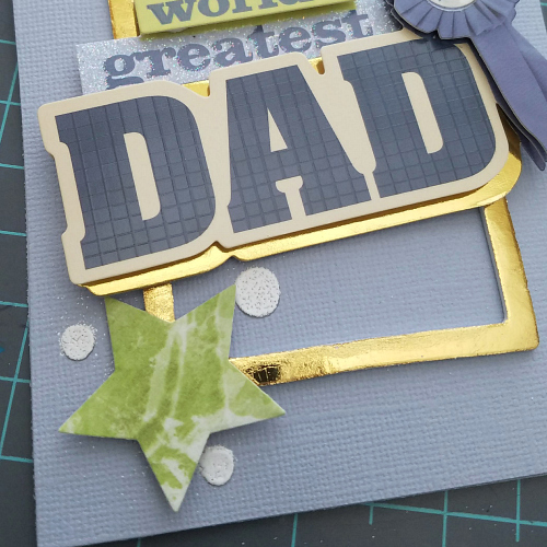 Gold Foil Father's Day Card Tutorial by Christine Meyer for Scrapbook Adhesives by 3L