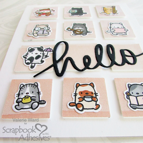 One Paper, Two Cards: Happy and Hello by Valerie Ward for Scrapbook Adhesives by 3L