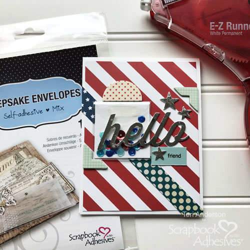 Easy Shaker Pocket for a Card by Teri Anderson for Scrapbook Adhesives by 3L