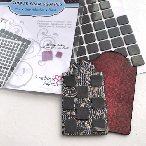 ART Mini Canvas with 3D Foam Squares by Judy Hayes for Scrapbook Adhesives by 3L