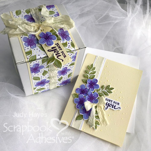 Just for You Gift Box and Card Ensemble by Judy Hayes for Scrapbook Adhesives by 3L