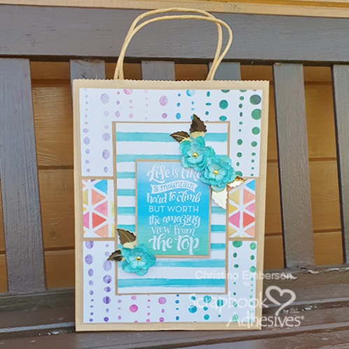 Big Bold Bright Gift Bag Tutorial by Christine Emberson for Scrapbook Adhesives by 3L