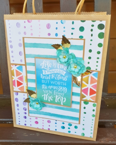 Big Bold Bright Gift Bag Tutorial by Christine Emberson for Scrapbook Adhesives by 3L