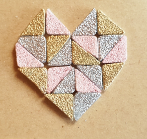 Mosaic Heart with 3D Foam Squares by Christine Emberson for Scrapbook Adhesives by 3L