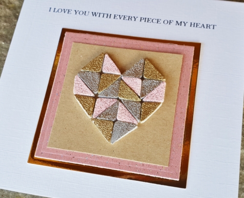 Mosaic Heart with 3D Foam Squares by Christine Emberson for Scrapbook Adhesives by 3L