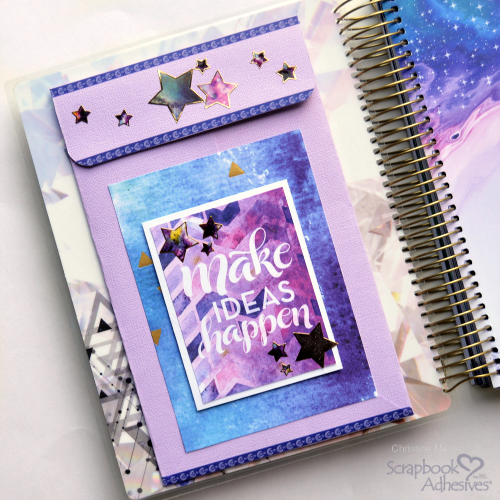 DIY Planner Pocket using Scrapbook Adhesives by 3L