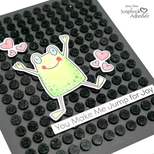 Positive and Negative Black 3D Foam Circle Card Set by Dana Tatar for Scrapbook Adhesives by 3L