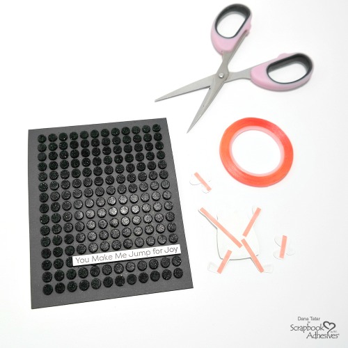 Positive and Negative Black 3D Foam Circle Card Set by Dana Tatar for Scrapbook Adhesives by 3L