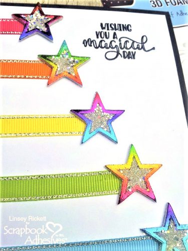 Make Your Cards Sparkle and Shine with 3D Foam Stars by Linsey Rickett for Scrapbook Adhesives by 3L