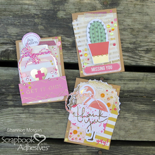 Layered Cheer Up Card Ideas by Shannon Morgan for Scrapbook Adhesives by 3L