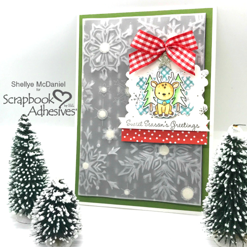 Forecast: Snow Flurries &amp; A Reindeer by Shellye McDaniel for Scrapbook Adhesives by 3L