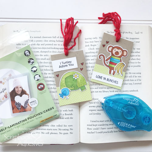 DIY Tag Bookmarks by Teri Anderson for Scrapbook Adhesives by 3L