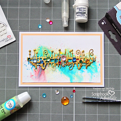 Abstract Jewel Card and Refilling the E-Z Runner Grand by Yvonne van de Grijp for Scrapbook Adhesives by 3L