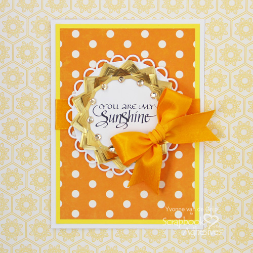 Sunshine Card with Creative Photo Corners by Yvonne van de Grijp for Scrapbook Adhesives by 3L