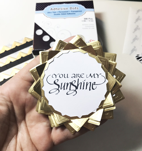 Sunshine Card with Creative Photo Corners by Yvonne van de Grijp for Scrapbook Adhesives by 3L