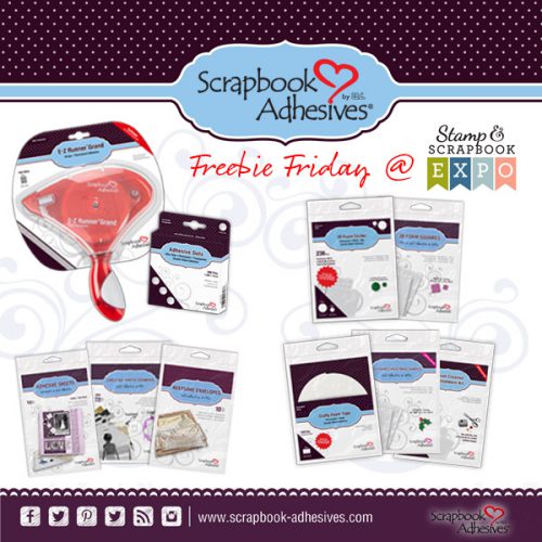 Freebie Friday with Scrapbook Expo and Scrapbook Adhesives by 3L