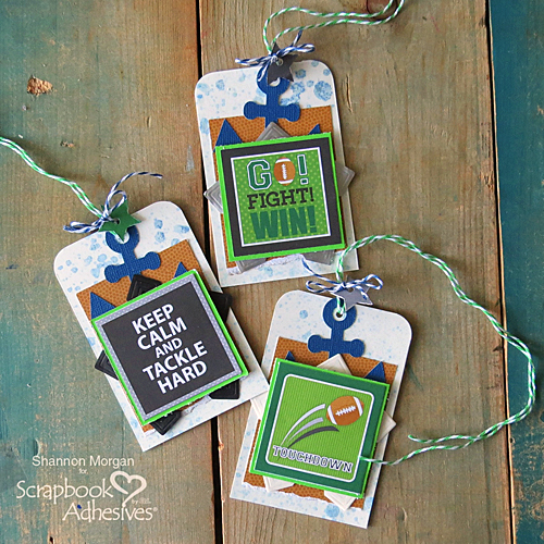 Good Luck Tags with Creative Photo Corners by Shannon Morgan for Scrapbook Adhesives by 3L