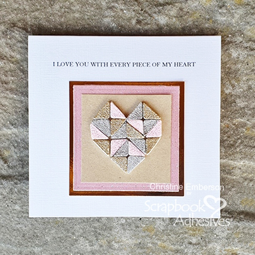 Mosaic Heart with 3D Foam Squares by Christine Emberson for Scrapbook Adhesives by 3L