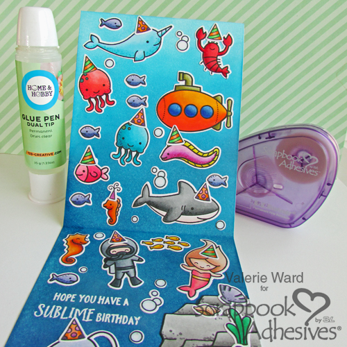 Sublime Birthday Card by Valerie Ward for Scrapbook Adhesives by 3L