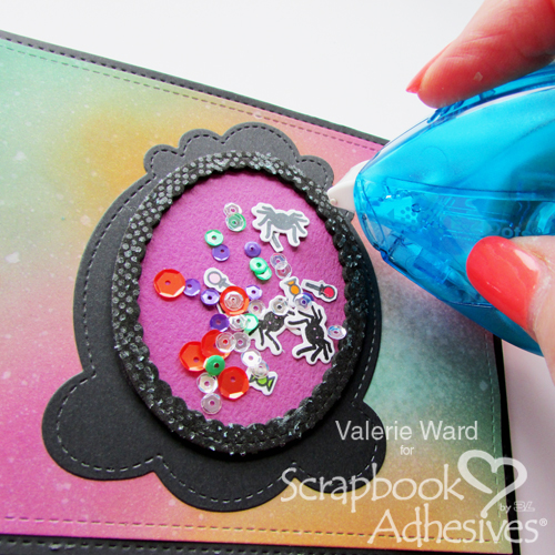 Halloween Shaker Card Tutorial by Valerie Ward for Scrapbook Adhesives by 3L