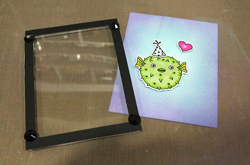 Puffer Fish Shaker Card using 3D Foam Frames by Tracy McLennon for Scrapbook Adhesives by 3L